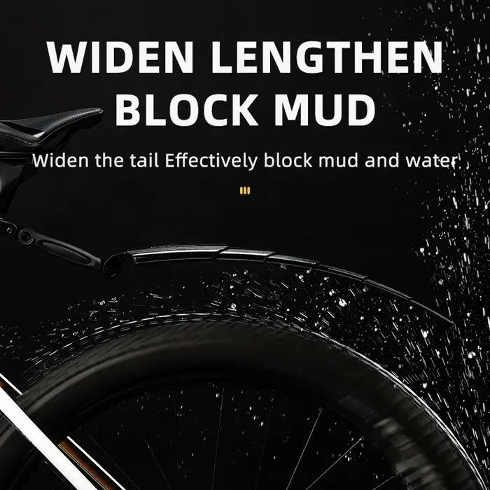 ROCKBROS – garde-boue universel pour vélo, garde-boue allongé pour roues avant et arrière, accessoir