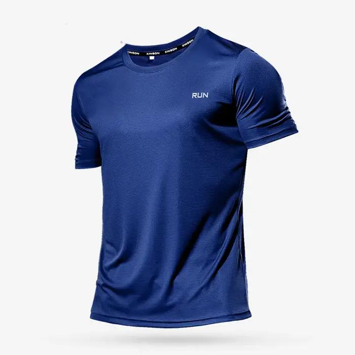 T-Shirt de Sport multicolore à manches courtes, séchage rapide, maillots de gymnastique, chemise de