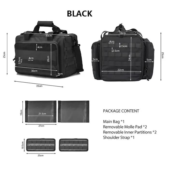 Sac de rangement en nylon pour armes à feu, système Molle, accessoire de chasse en plein air, étui à