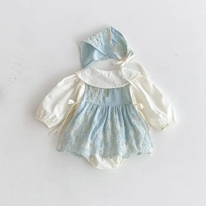 Collection automne 2025 : costume une pièce pour bébé, costume plat élégant pour bébé fille, ensembl