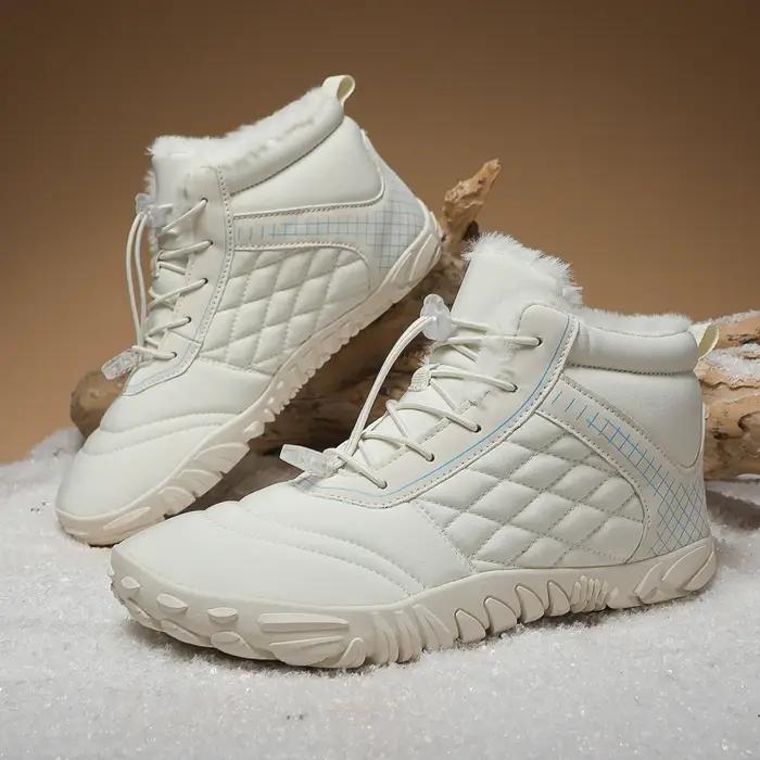 Bottes de randonnée pieds nus d'hiver imperméables minimalistes pour hommes et femmes chaudes