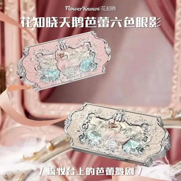 Flower Knows – Palette de fards à paupières, fraise, Rococo, clair de lune, sirène, bijou, 5 couleur