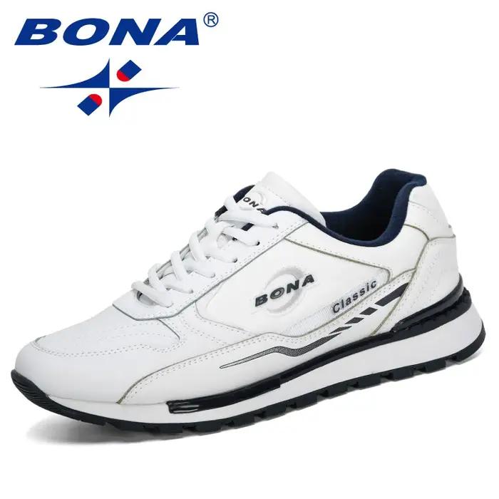 BONA 2023 nouveaux créateurs homme anti-dérapant chaussures de Jogging chaussures de course à la mod