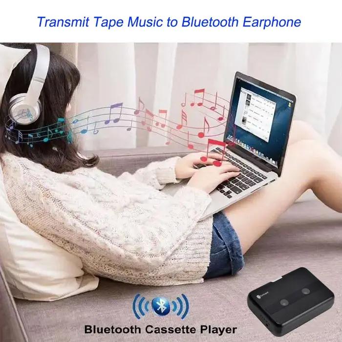 Lecteur de cassette Bluetooth, émetteur FM, baladeur stéréo, radio FM, lecteur de bande personnelle