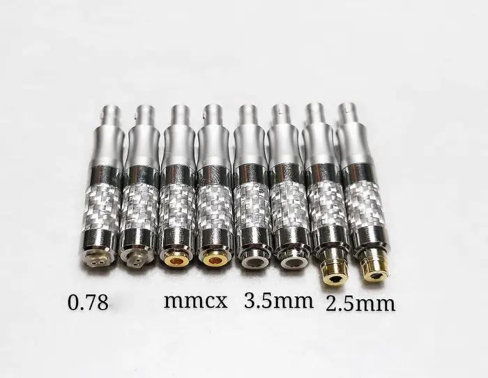 Adaptateur de conversion sans perte pour casque, MMCX/0.78mm/2.5mm/3.5mm/he6 femelle vers HD800 HD80