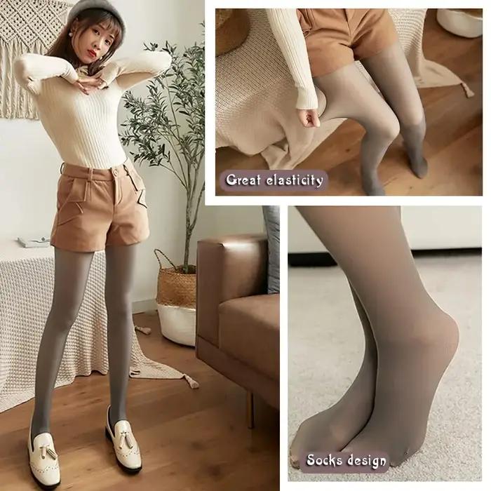 Thermo collants culotte polaire sans couture femmes polaire collants dames femmes bas chaud hiver élasticité termo leggings