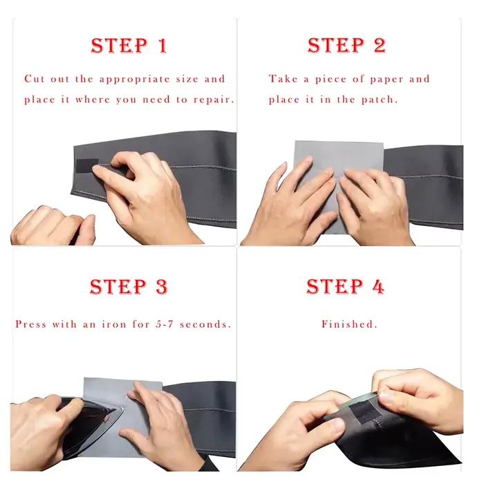 Bande de réparation d'étanchéité de couture à repasser imperméable pour vêtements, combinaison de pl