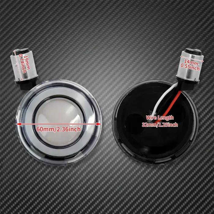 Conversions de clignotants de moto panneau lumineux LED 1156 1157 Style balle pour Harley Sportster
