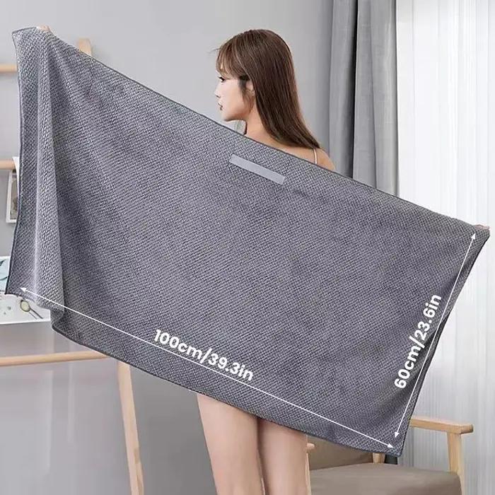 Grands serviettes pour cheveux en microfibre, Ultra douces, avec boucle élastique, pour cheveux bouc