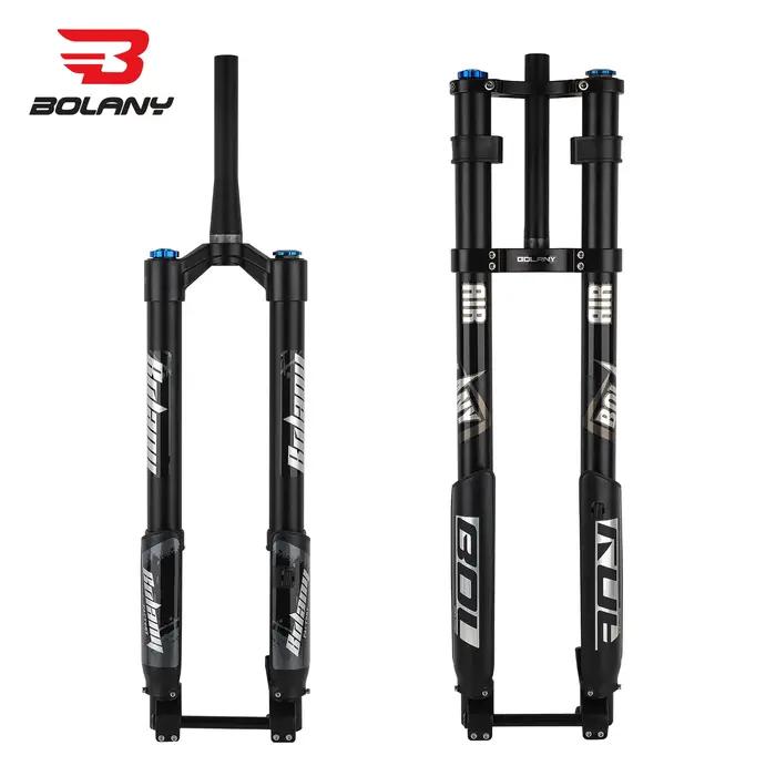 BOLANY fourche de vélo inversée Double épaule fourche vtt pour descente 29 pouces fourche Boost à ax