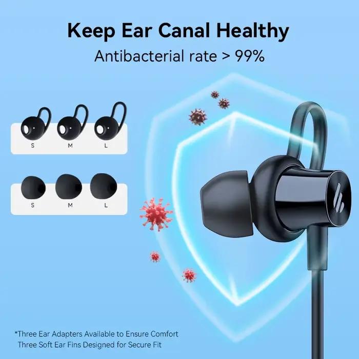 Écouteurs Bluetooth à tour de cou Edifier W210BT, type magnétique, écouteurs sportifs, casque sans f