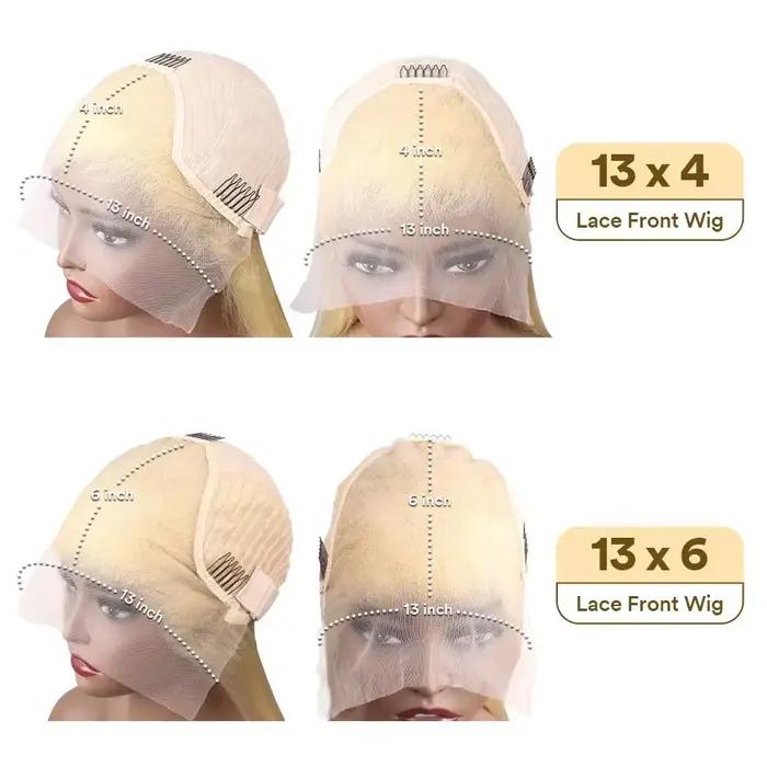 27 perruques de cheveux humains blond miel 13X6 Hd perruque frontale en dentelle 13x4 vague de corps