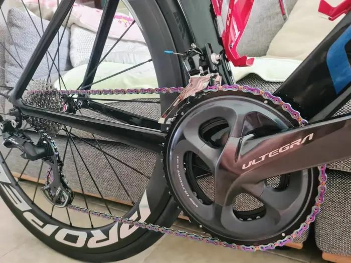YBouches-Chaîne de vélo de route avec revêtement en titane, JO11 Speed SLA, Full Hollow 173 Slick, V