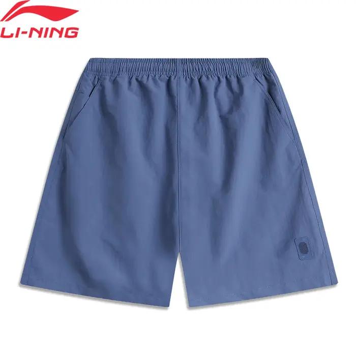 Short de sport homme Li-ning PROOF SMART coupe régulière doublure confortable décontracté AKSU513