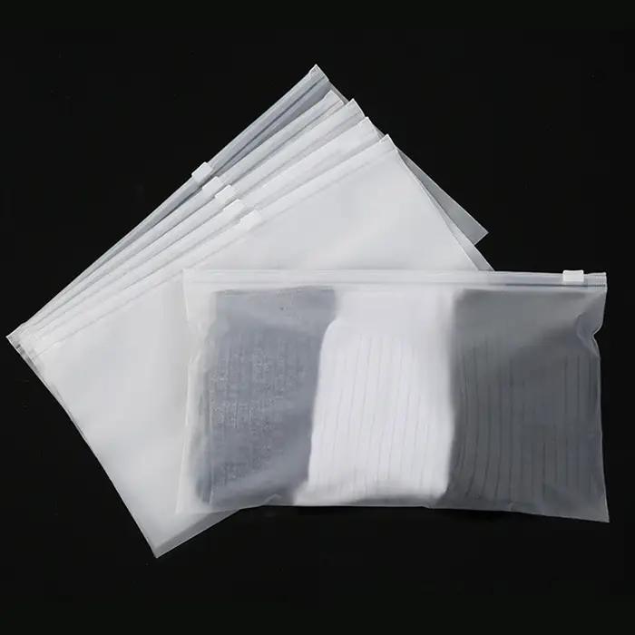 Sac à fermeture éclair givré 16 fils, sous-vêtements culottes chaussettes fournitures d'emballage ch