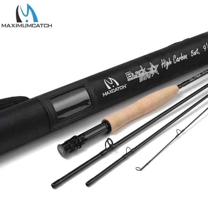 Canne à pêche à la mouche Maximumcatch 30T + 40T SK carbone 4-8WT 9FT 4sec canne à mouche à Action r