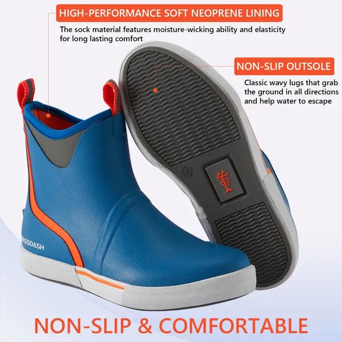 BASSDspatule-Bottes de pont imperméables pour homme, doublure respirante, caoutchouc néoprène anti-a
