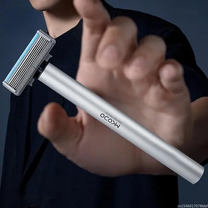 Youpin-Rasoir automatique intégré pour hommes, couteau à choc intelligent, rasage inductif, étanche