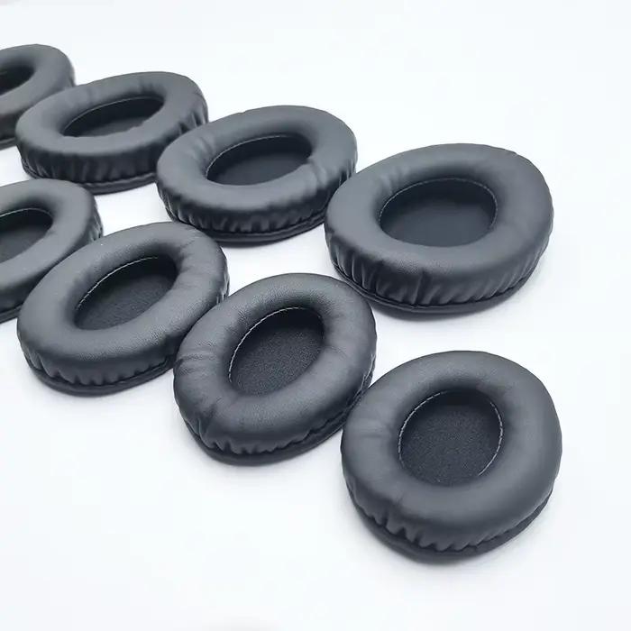 Coussinets d'oreille ovales pour écouteurs, housse en mousse de cuir éponge 60*70 60*80 65*85 70*90