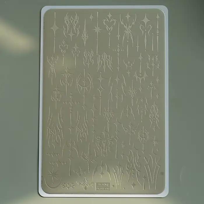 XMQ NAIL ART STAMPING PLATES COOL LINES TEMPLATES