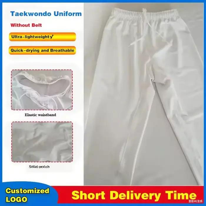 Nouveau Taekwondo uniforme compétition Dobok ensemble léger tissu respirant doux confortable pour ad