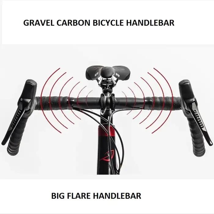 Nouveau Guidon de Vélo en Carbone pour Gravel 2026 – Grand Guidon Évasé pour Vélo de Cross-Country e