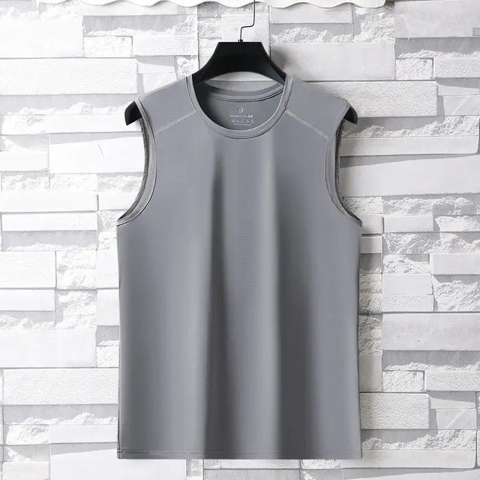 T-shirt d'été Ice inj pour homme, haut doux et confortable, respirant et absorbant la transpiration,