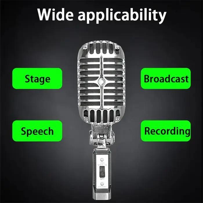 Support universel pour Live Performance Karaoké Microphone en métal vintage pour 55SH Classic Dynami