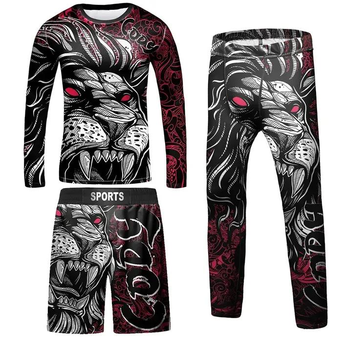 Maillot de Compression MMA pour enfants, BJJ Rashguard, ensemble de vêtements pour bébés filles, T-s