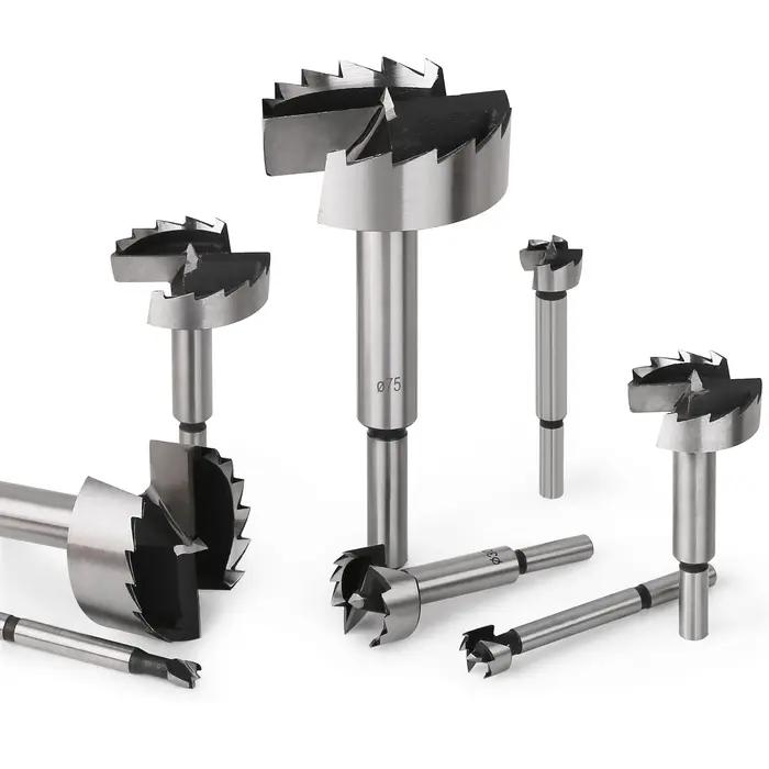 Versery 1 pièce 6mm-100mm Forstner outils de travail du bois scie cloche charnière forets alésage ti