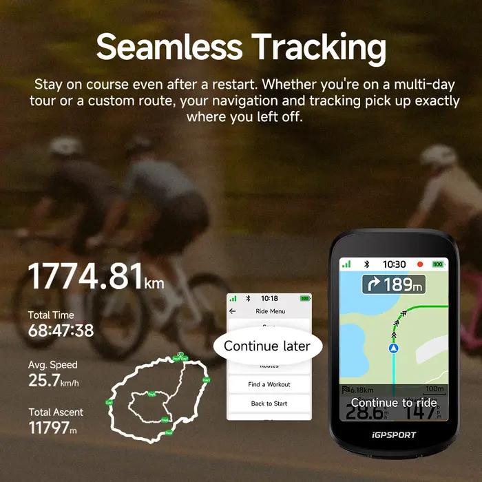 Ordinateur de vélo GPS IGPSPORT BSC300 navigation mondiale capteurs sans fil analyse performance cyclisme entraînement compétition randonnée