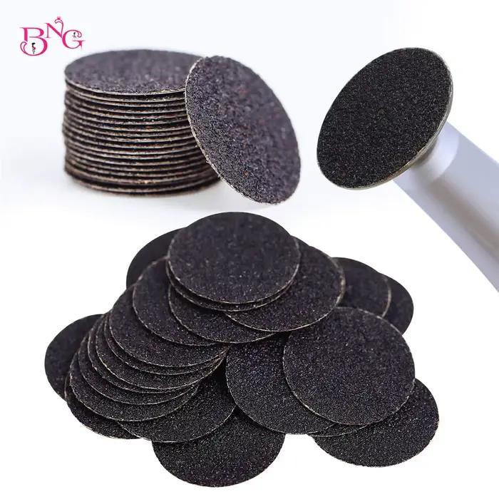 Disques en papier abrasif remplaçables, tige de 3/32 pouces, embout métallique pour l'élimination de