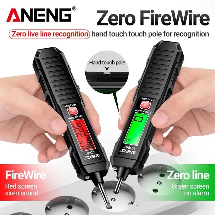 ANENG-Testeur de stylo électrique intelligent portable VD807, outils de détection de fil sans contac