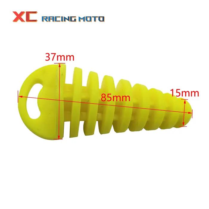 Bouchon de tuyau d'échappement moto Motocross tuyau d'échappement PVC bouchon de purge d'air bouchon