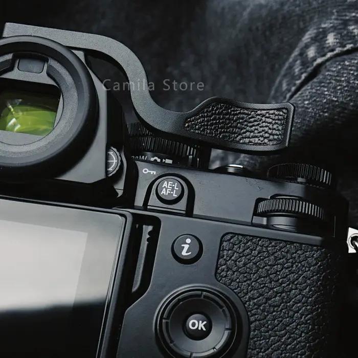 Poignée en métal pour appareil photo Nikon Zf Z-f, avec accessoires de protection en cuir