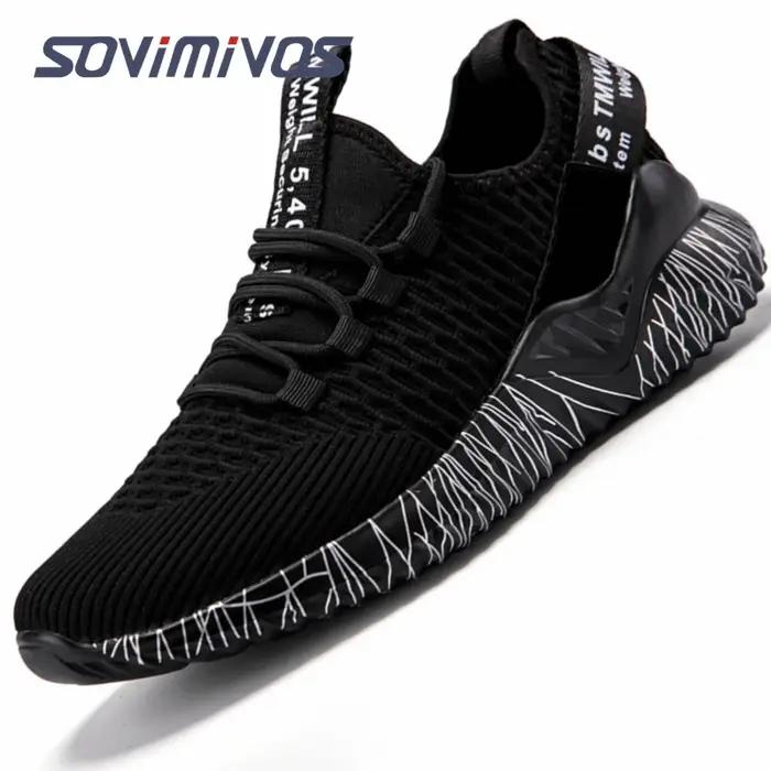 Chaussures de marche homme en mousse mémoire - Baskets légères pour travail, gym et extérieur