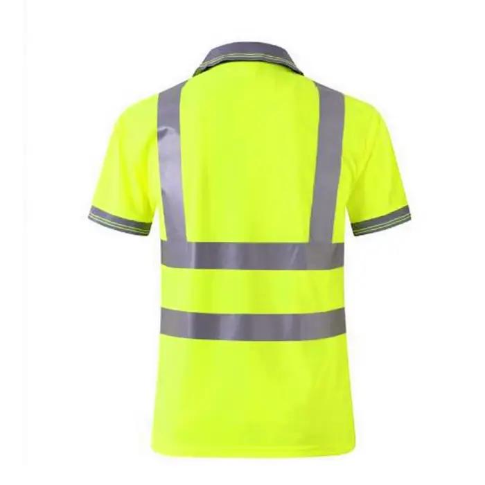 T-shirt Respirant à Manches Courtes pour Hommes, Chemises de Travail de Nuit, Vêtements de Travaux de Coulée, Haute Visibilité, Séchage Rapide, Activités Physiques Intenses