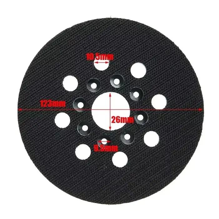 Tampon de support crochet et boucle 5 "/125mm pour Bosch GEX 125-1, PEX 220 A, PEX 220 AE ponceuse o