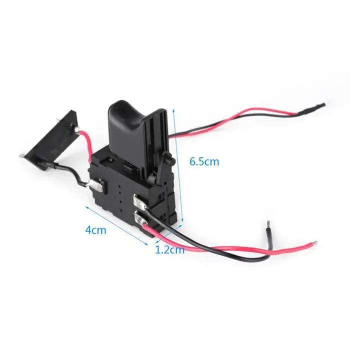 Interrupteur de perceuse électrique DC7.2-24V, bouton de contrôle de vitesse pour perceuse sans fil