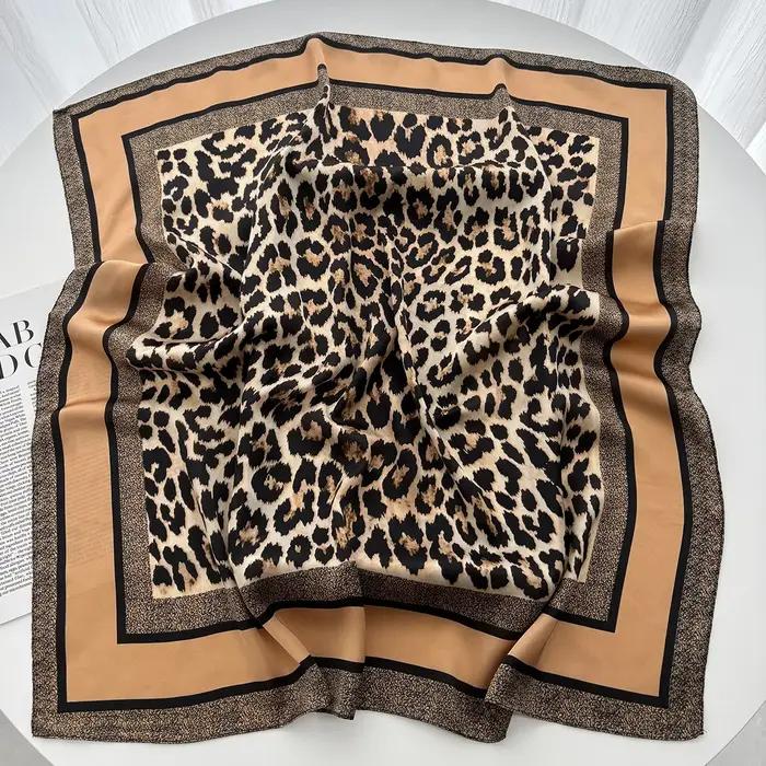 Foulard de cou en Satin imprimé Floral pour femme, Foulard carré pour cheveux, bandeau, châles, Band