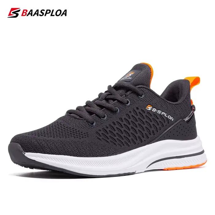 Chaussures course légères Baasploa hommes - Baskets maille créateur marche respirantes lacets