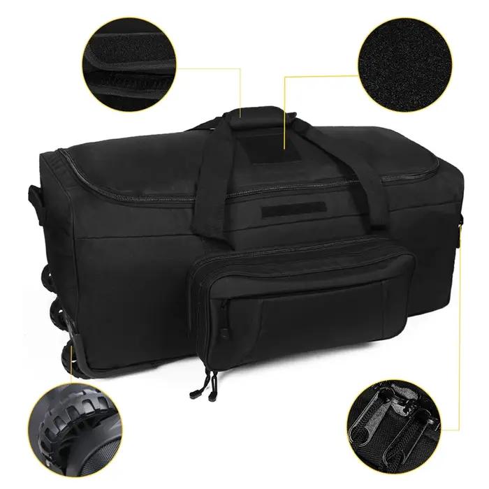 Sac de voyage de camping en plein air de grande capacité, grande mallette à roulettes, sac à main de