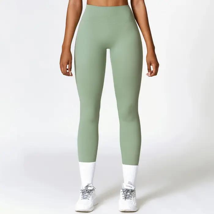Collants Fitness Femmes Taille Haute Push Up - Leggings Sport Sans Couture Yoga Course Athlétique
