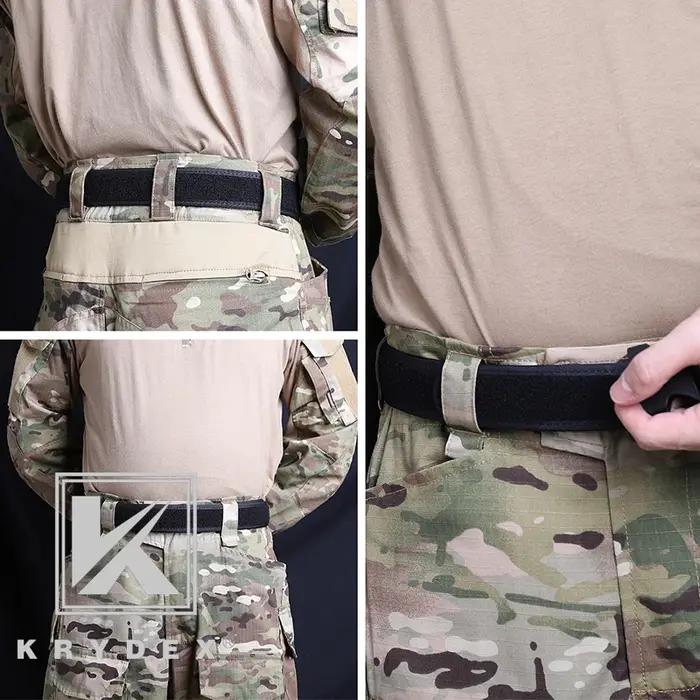 KRYDEX – ceinture de doublure intérieure sans boucle tactique, 1.5 pouces, doublure à boucle en Nylo