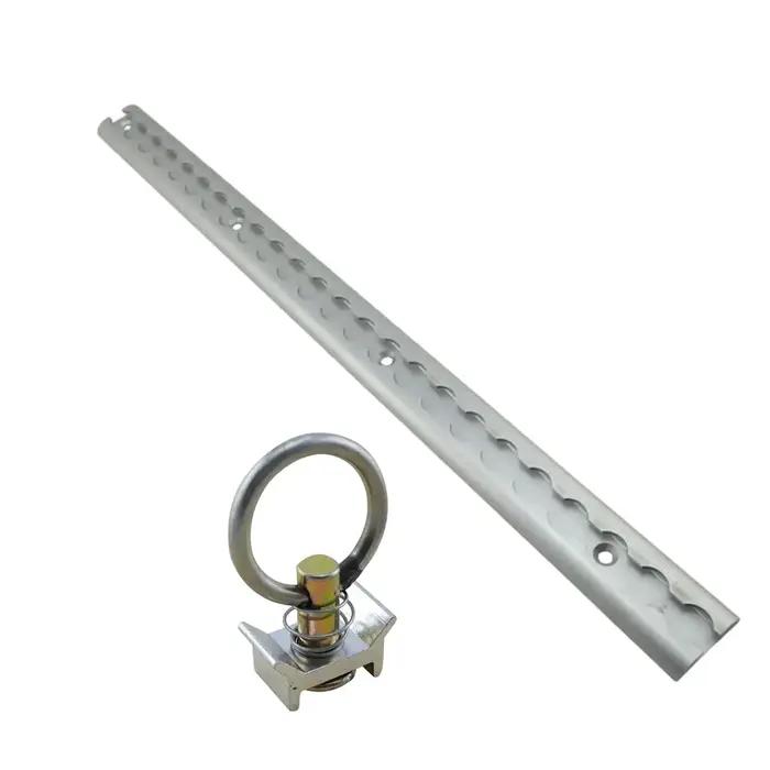 Rail de fixation en aluminium pour remorque type L sécurisation motos quads tracteurs motos tout-terrain transport sécurisé stable et durable