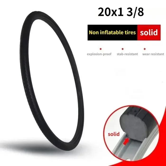 Pneus de vélo solides | 20/24/26 pouces, 1.50/1.95/1 3/8 | Pneus VTT anti-crevaison 26 pouces po
