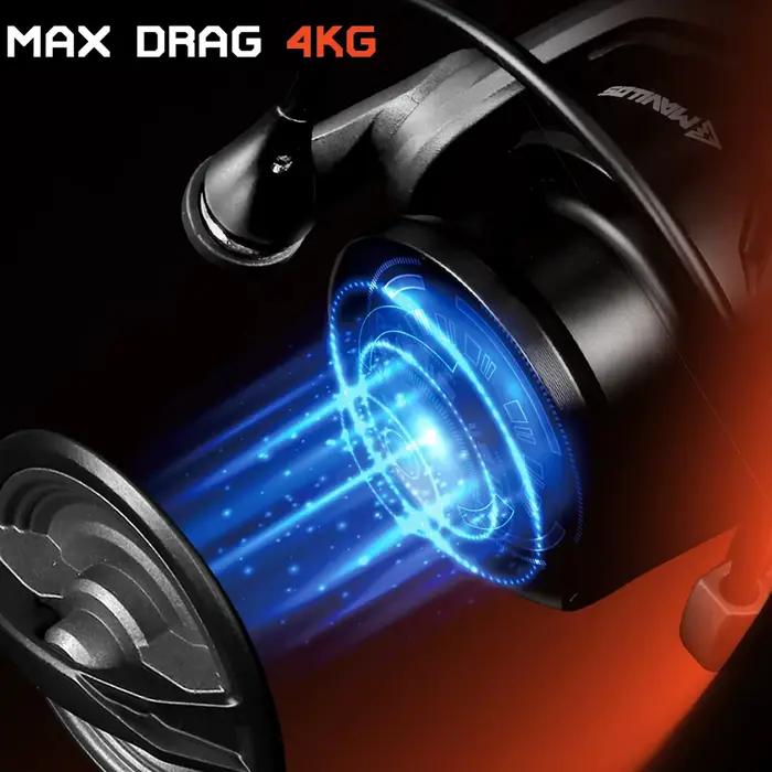Micro moulinet de pêche mavllos S2 800S 1000S en fibre de carbone ultra léger pour pêcheurs amateurs et experts occasions spéciales