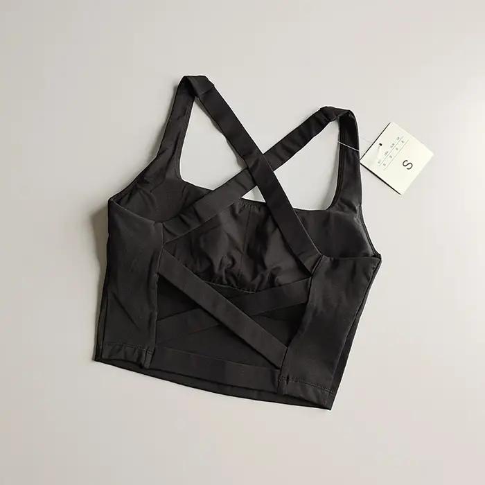 Soutien-gorge de sport sans couture push-up - Bralette sexy pour yoga