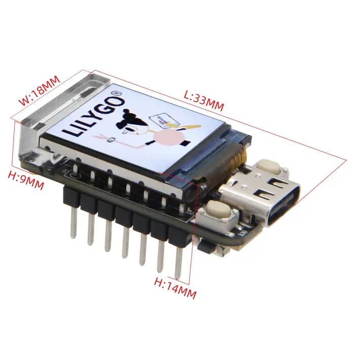 LILYGO® T-QT V1.1 ESP32-S3 GC9107 Panneau de développement de Module d'affichage LCD, T-QT pouces, V