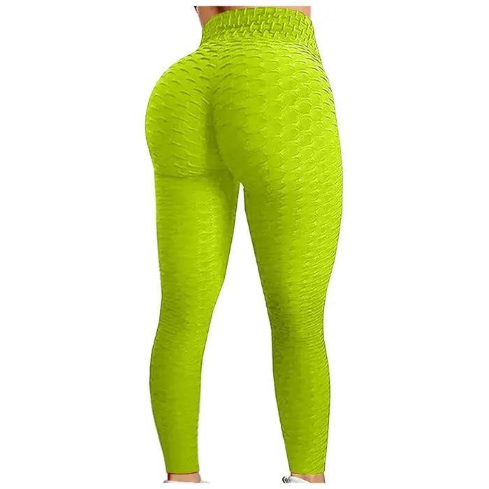 Leggings de Yoga femmes Fitness course taille haute pantalon mince Push Up sport gymnase séchage rap